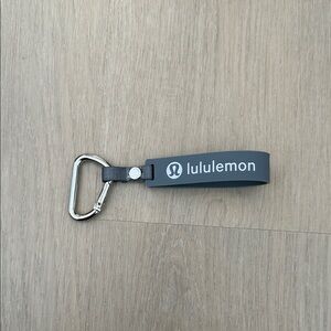 lululemon athletica Gray Keychain with Silver Clip